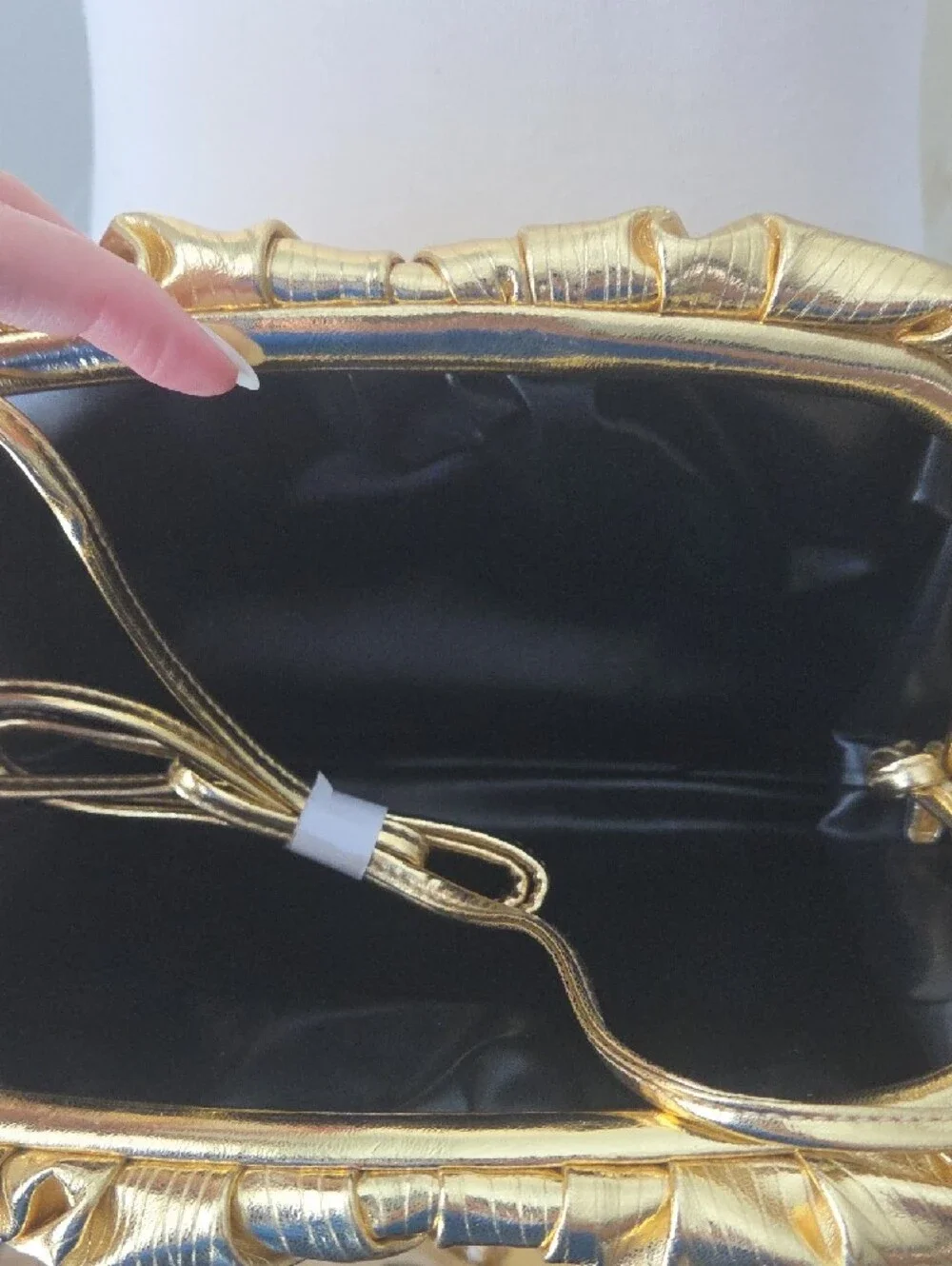 Gold Metallic Women’s Evening Clutch Bag